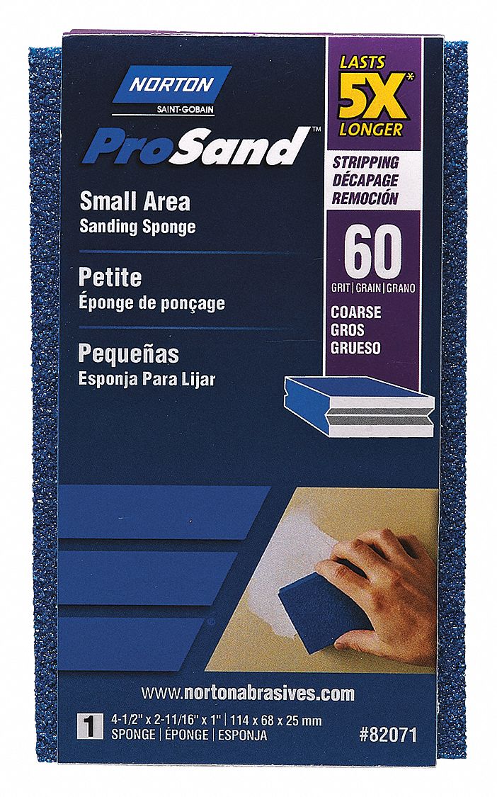 SANDING SPONGE,COARSE,60 GRIT