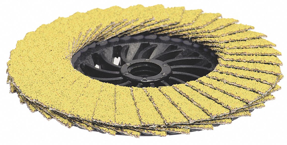 ARC ABRASIVES Flap Disc 5/8"11 Mounting Hole Size, 80 Abrasive Grit