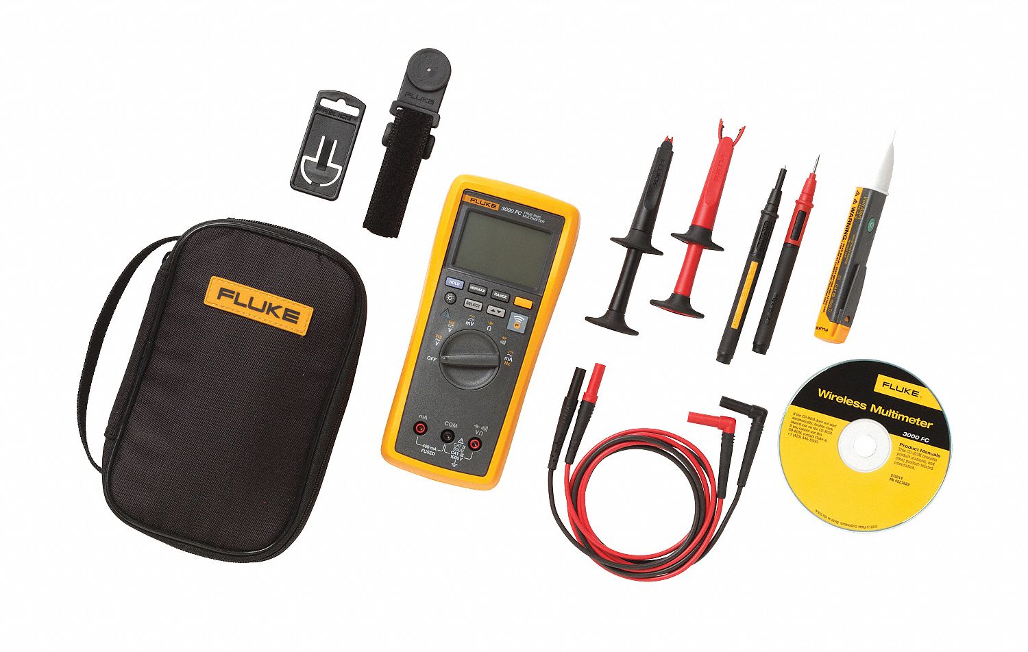 FLUKE Digital Multimeter Kit - 45GG40|3000FC/1AC-II/WWG - Grainger