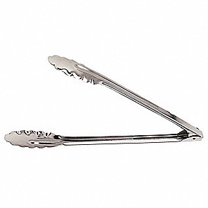 TONG,STAINLESS STEEL,EXTRA HEAVY,12 IN.L
