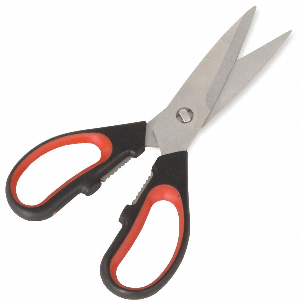 Kitchen Shears 7 1/2 L Black/Red Handle