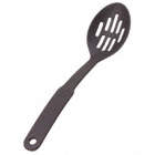 SLOTTED SPOON,BLACK,12 IN. L