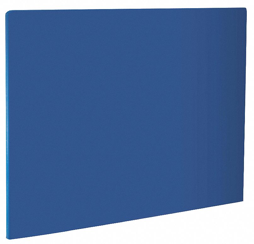 Cutting Board: 20 in Overall Lg, 15 in Overall Wd, Blue, Polyethylene, NSF Certified