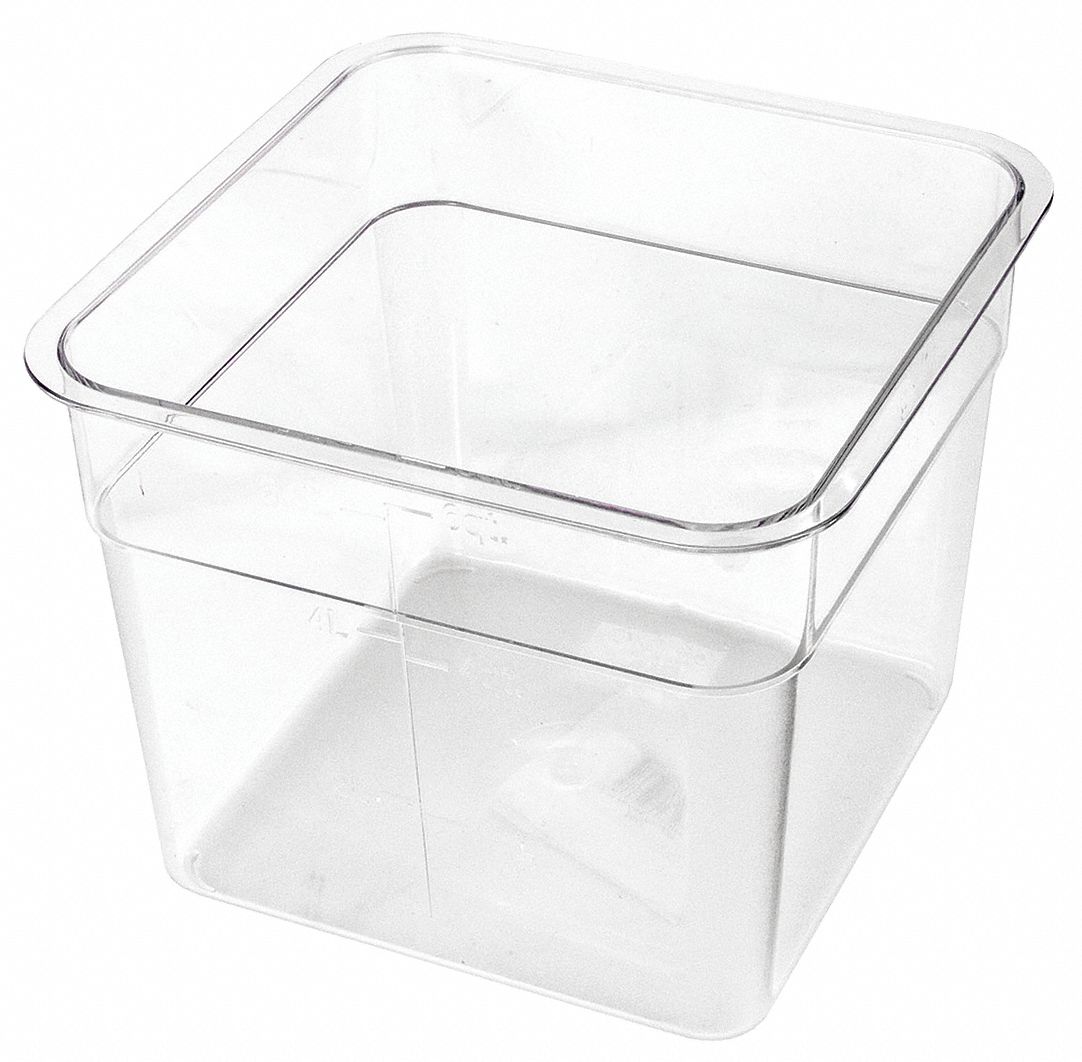 clear square plastic boxes