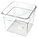 ROUND STORAGE CONTAINER,CLEAR,7-1/4 IN.D