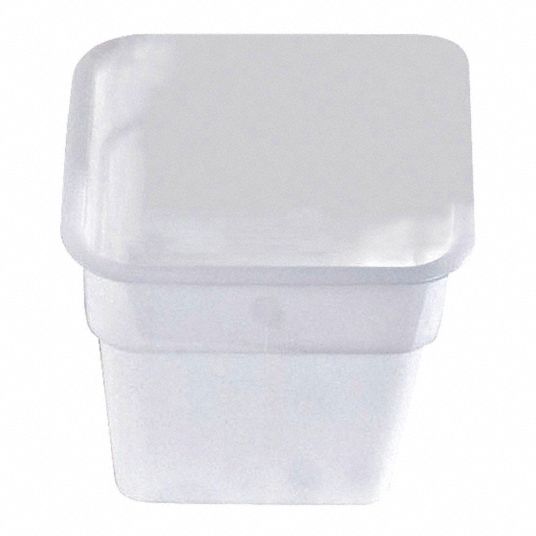 4-Quart Square White Food Storage Container