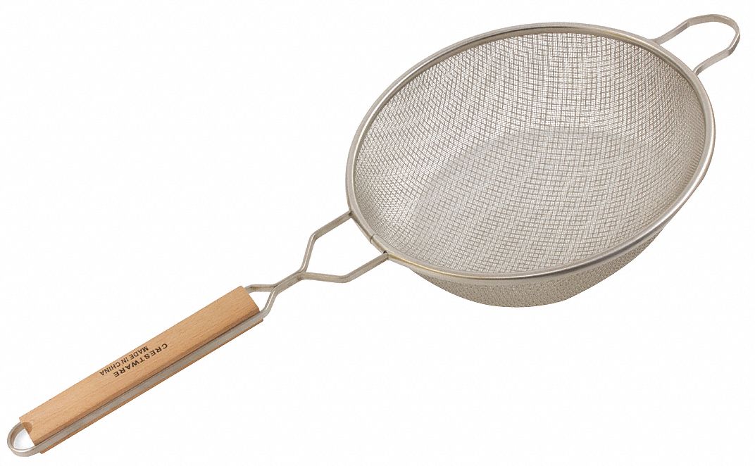 MESH STRAINER,STEEL,MEDIUM DOUBLE MESH