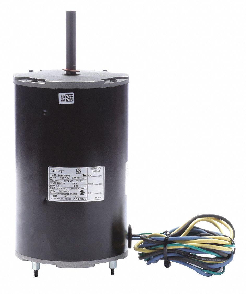 CENTURY, Carrier/BDP OEM Repl, 3/4 HP, Direct Drive Motor - 45GM06 ...