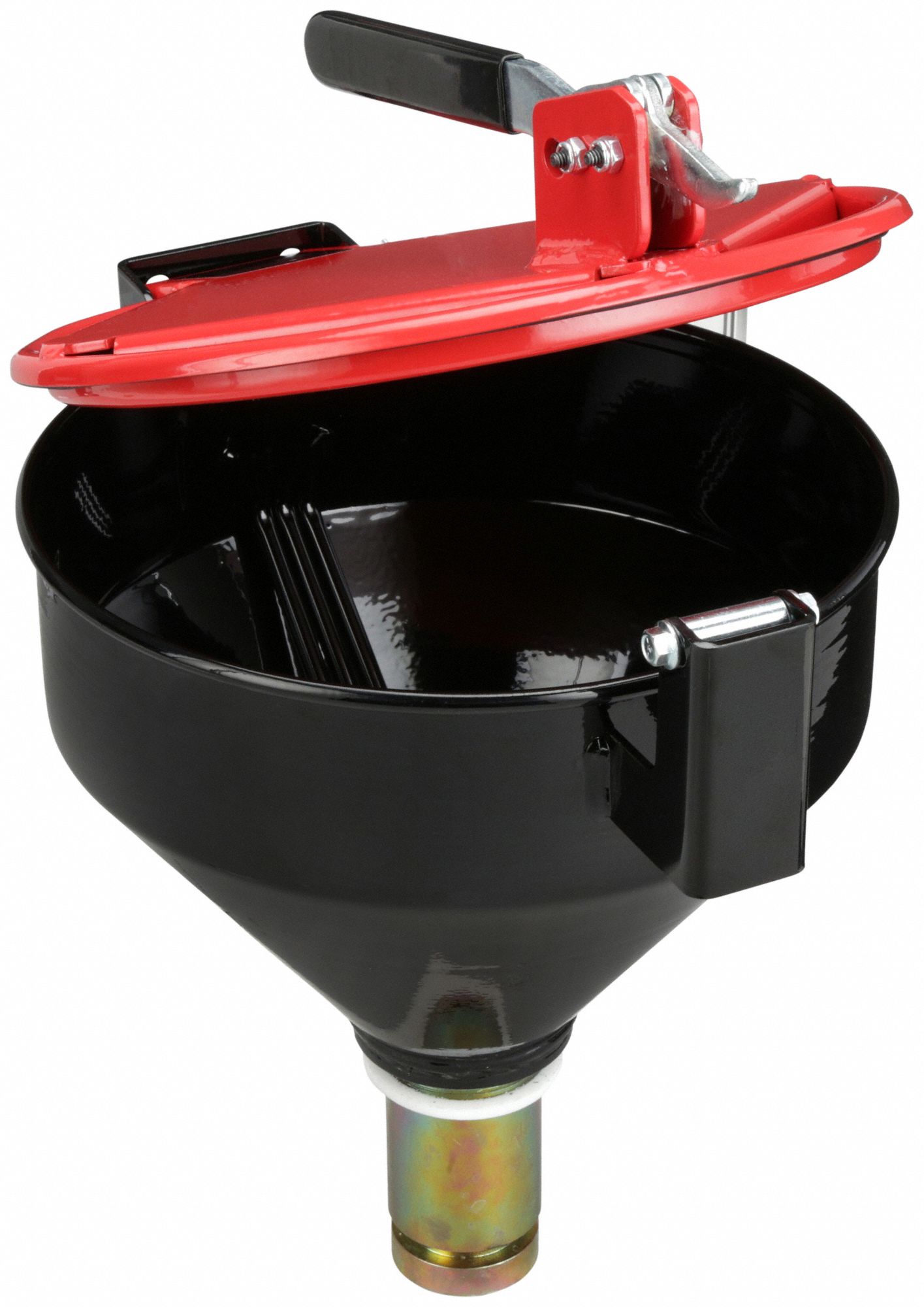 DRUM FUNNEL, BLACK, 15 IN H, CHEMICAL RESISTANT, FOR USE WITH 20 TO 55 GAL PLASTIC OR STEEL DRUMS