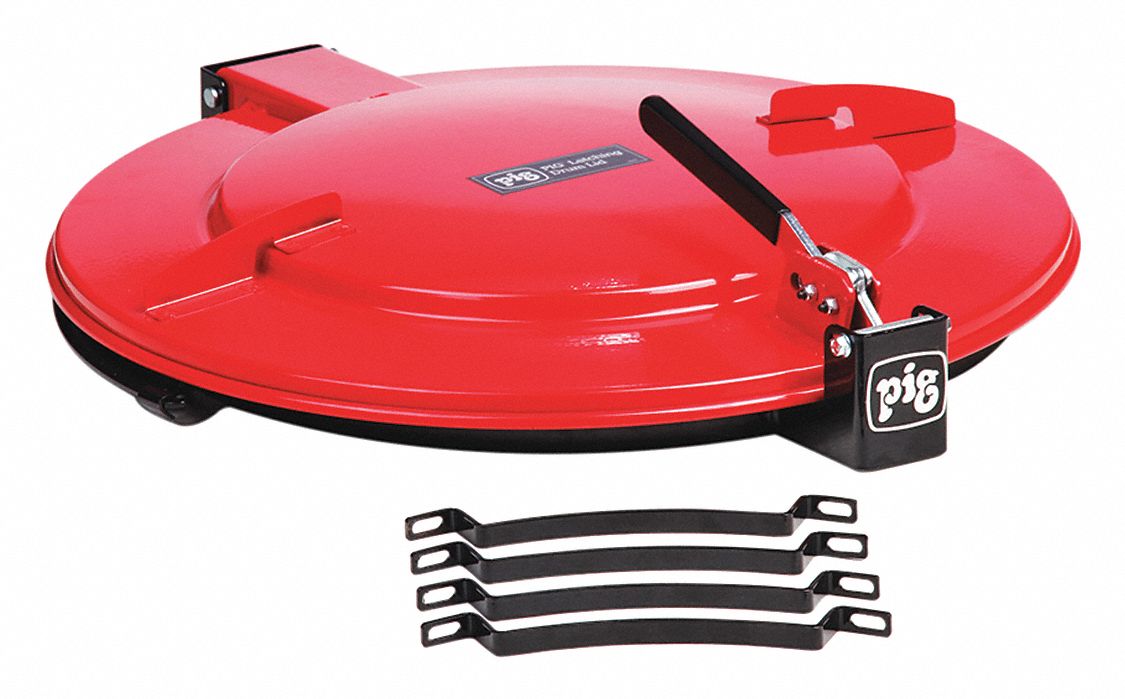 DRUM LID, FOR OPEN HEAD PLASTIC DRUMS DRUM TYPE, FOR 30 GAL DRUM CAPACITY, LATCHING LID, STEEL