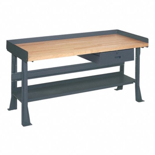 Workbench Butcher Block 30 in Depth 33 3 4 in Height 72 in