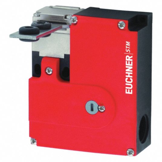 EUCHNER, Left and Top Opening/Solenoid Locking, 2NC, Safety Interlock