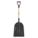 SCOOP SHOVEL,30 IN. L HANDLE,HDPE,BLACK