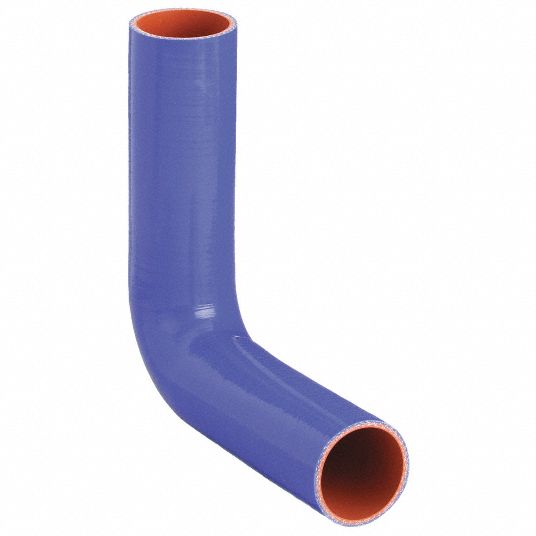 FLEXTECH Elbow Hose: 2 1/4 in Hose Inside Dia., 20 in Hose Lg, Blue,  Silicone, Silicone