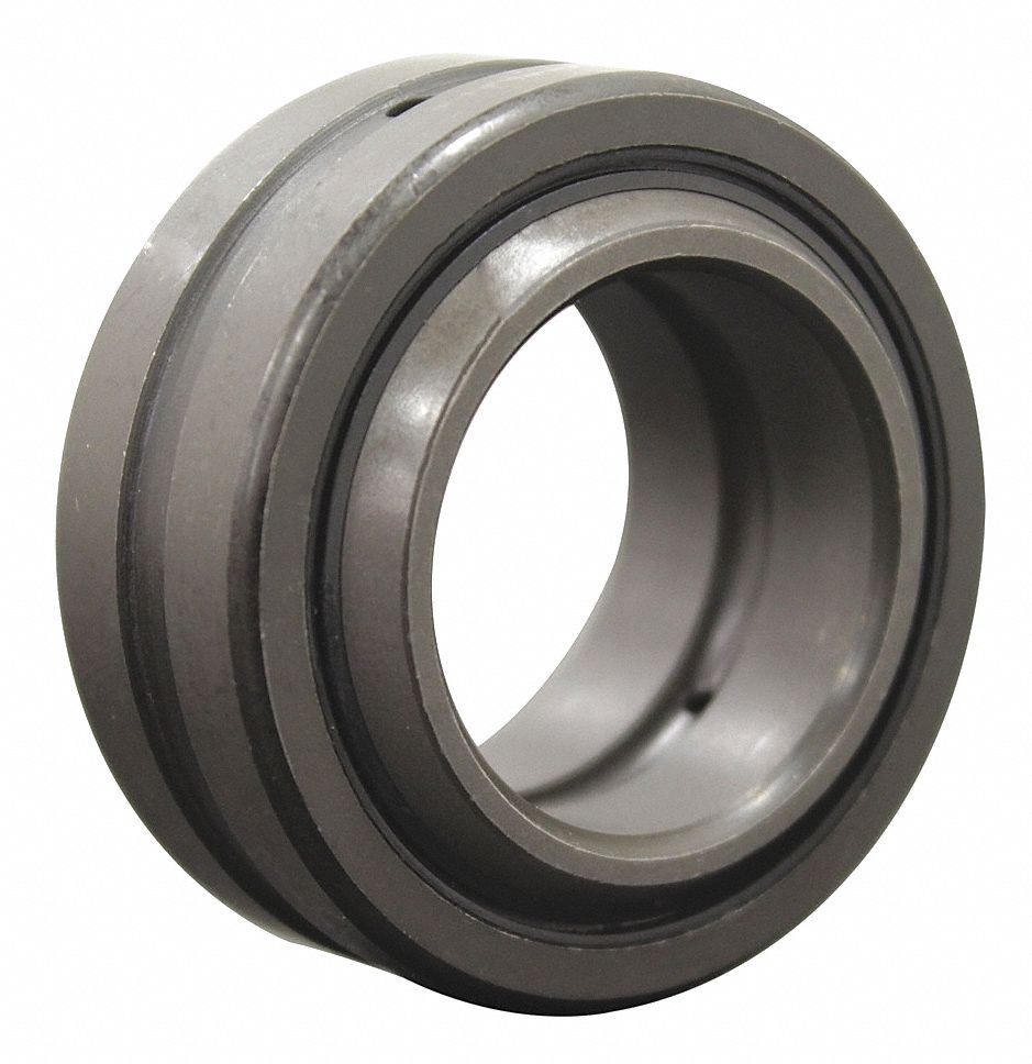 Spherical Plain Bearing: 1 in Bore Dia, 1 5/8 in Outside Dia, 0.75 in Outer Ring Wd, No Liner