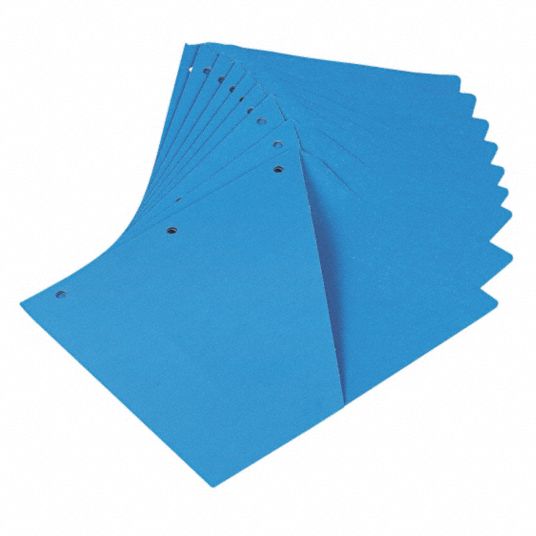 UNIVERSAL ONE Binder Pockets, Blue, 8 1/2 in x 11 in, 10 PK - 45GZ11