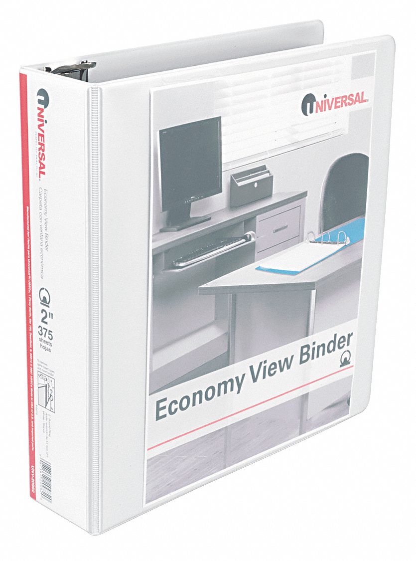 UNIVERSAL ONE 3Ring Binder, PK 6 45GZ87UNVWUNV20986 Grainger