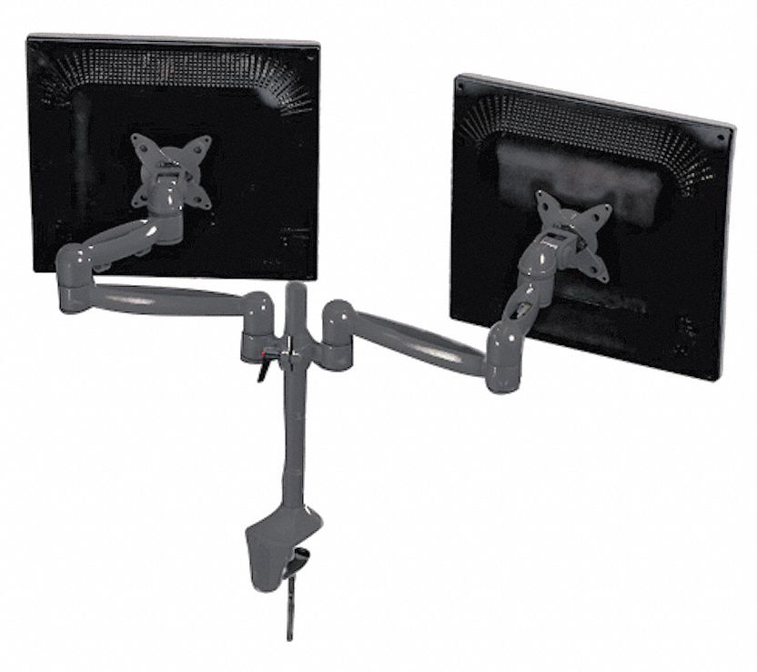 45H801 - Dual Monitor Arm Black