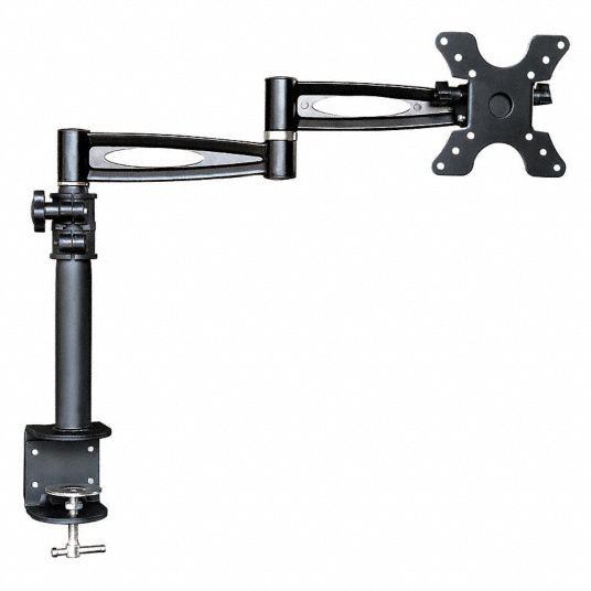 MONOPRICE Black Monitor Arm, Clamp Mount, 33 lb Weight Capacity