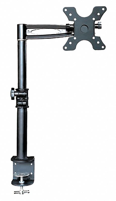 MONOPRICE Black Monitor Arm, Clamp Mount, 33 lb Weight Capacity