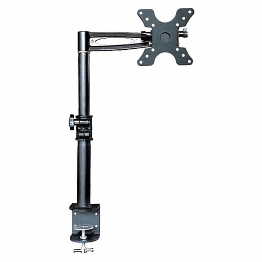 MONOPRICE Black Monitor Arm, Clamp Mount, 33 lb Weight Capacity