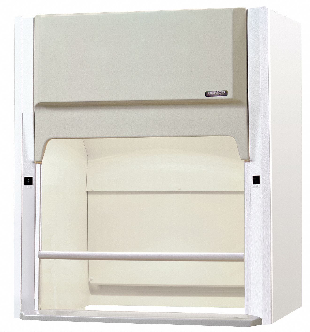 HEMCO CE Ducted Fume Hood 48 in Wd, 45 in Ht, Vapor Proof, 115V, Internal Blower/Vapor Proof
