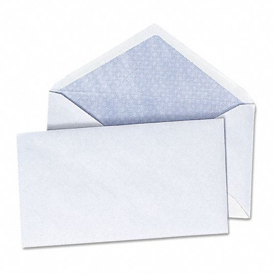 UNIVERSAL ONE, 63/4 Envelope Size, Gummed Flap, Business Envelopes 45HA74UNV35204 Grainger