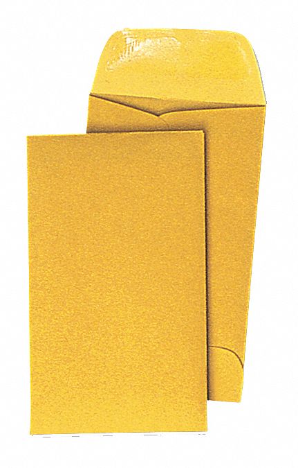 Catalog Envelopes: #3 Envelope Size, Kraft, Top, Brown, 500 PK