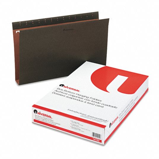 UNIVERSAL ONE Box Bottom Hanging File Folders 2 in Expanded Wd, 25 PK 45HD03UNV14152 Grainger