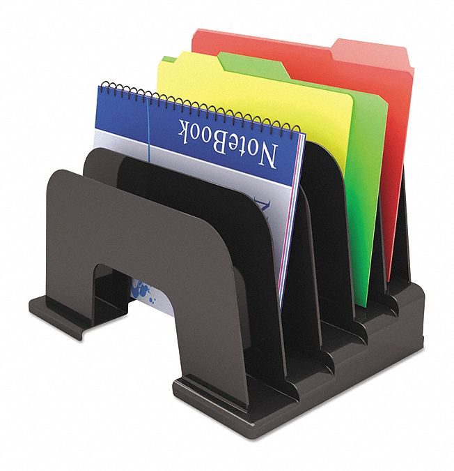 UNIVERSAL, Letter File Size, 5 Compartments, Incline Sorter 45HD26