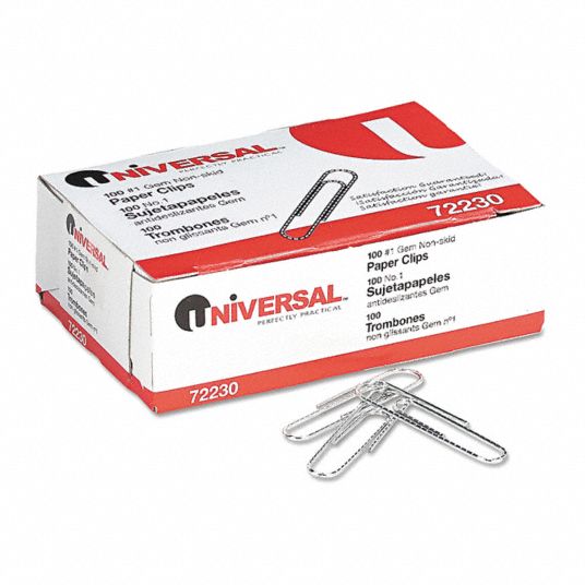 UNIVERSAL ONE, No. 1, Wire, Paper Clip 45HD78UNV72230 Grainger