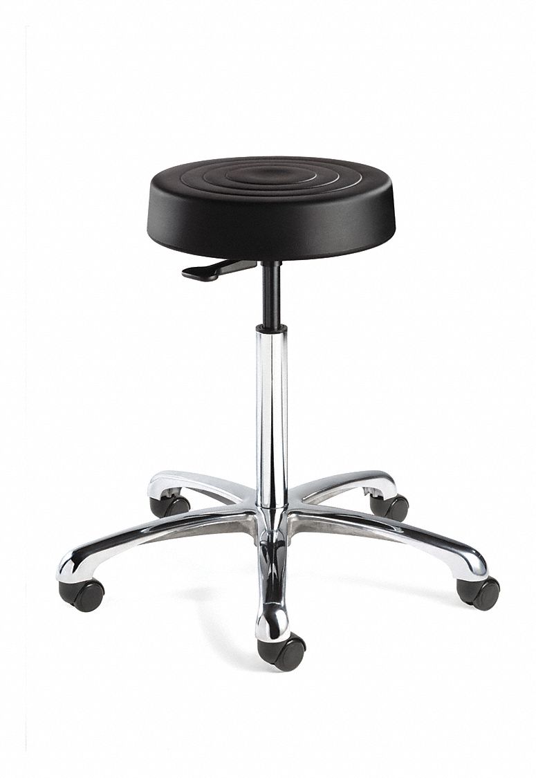 ROUND PNEUMATIC STOOL,14-1/2 IN W