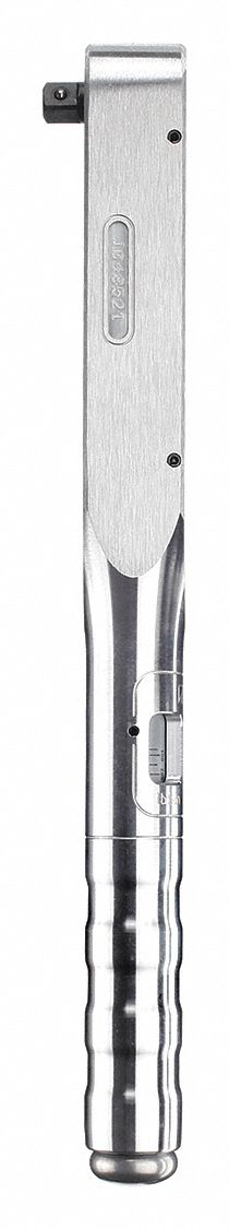 Micrometer Torque Wrench: Inch-Pound/Newton-Meter, 3/8 in Drive Size, 8 N-m to 40 N-m, Std