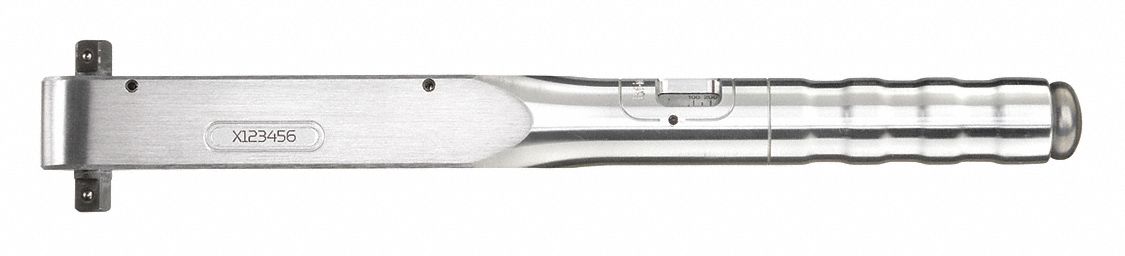 Micrometer Torque Wrench: Inch-Pound/Newton-Meter, 3/8 in Drive Size, 8 N-m to 40 N-m