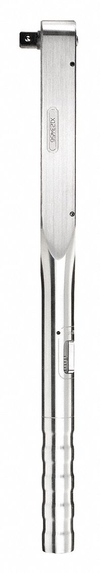 Micrometer Torque Wrench: Foot-Pound/Newton-Meter, 1/2 in Drive Size, 25 N-m to 120 N-m
