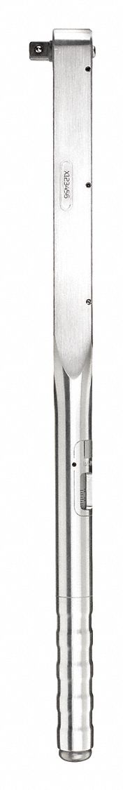 Micrometer Torque Wrench: Foot-Pound/Newton-Meter, 1/2 in Drive Size, 40 N-m to 200 N-m, Std