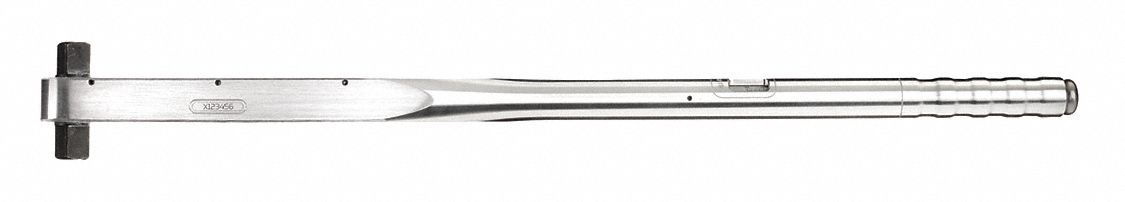 Micrometer Torque Wrench: Foot-Pound/Newton-Meter, 3/4 in Drive Size, 80 N-m to 360 N-m