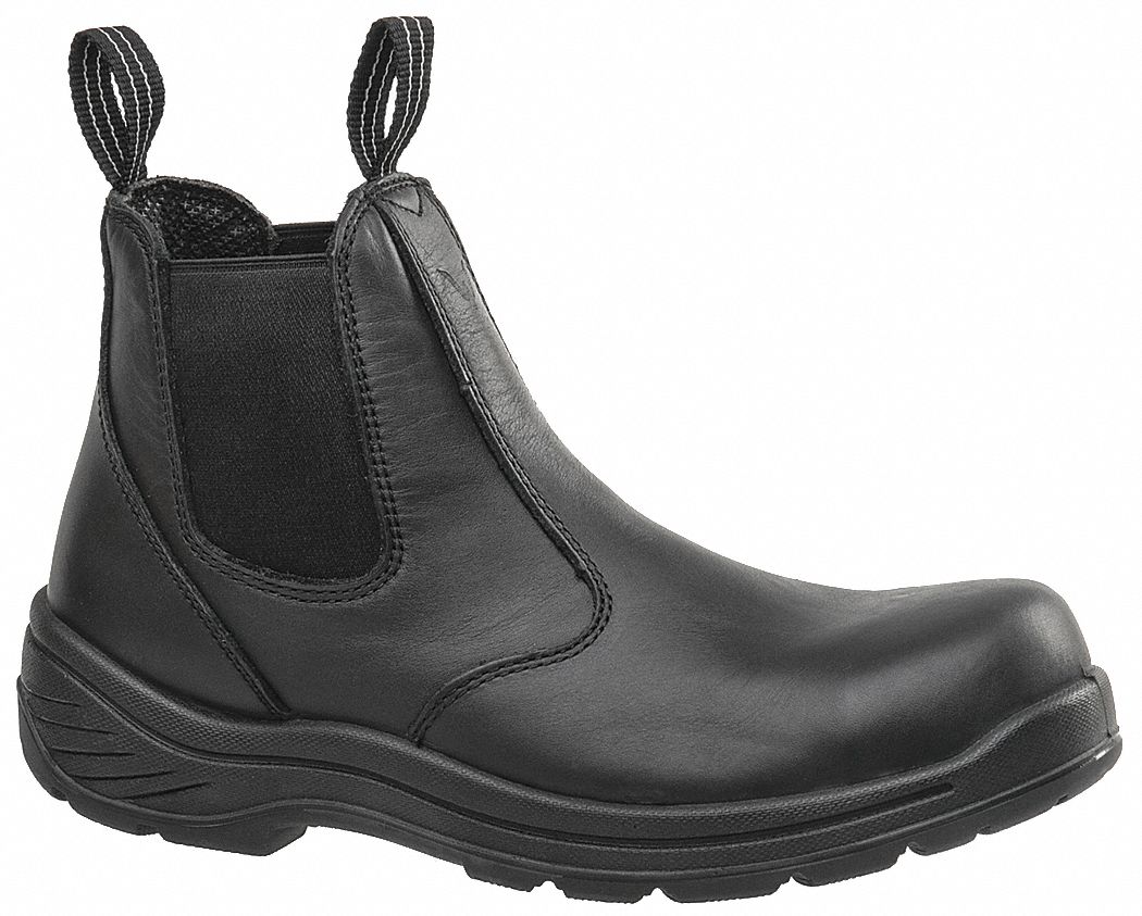 composite toe boots black