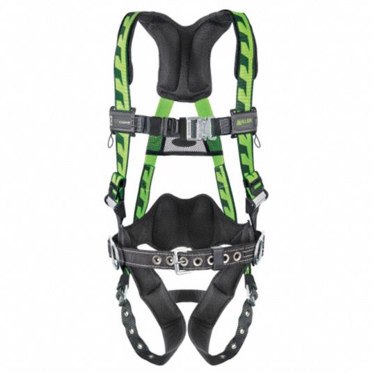 HONEYWELL MILLER Full Body Harness: Positioning, Vest Harness, Back ...