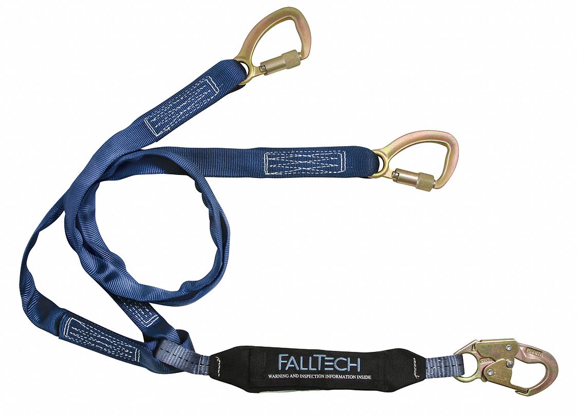 FALLTECH, Shock Pack, Steel Carabiner, ShockAbsorbing Lanyard 45J072