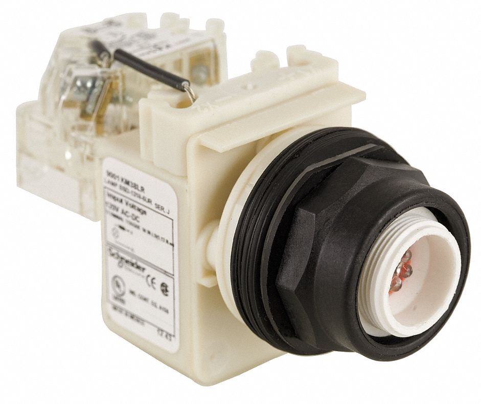 Pilot Light: 30 mm Panel Mounting Size, No Lens Included, LED, 9001SK Series