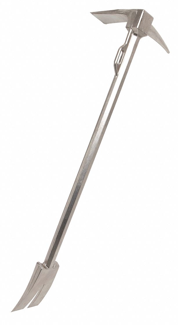 Silver Halligan Bar, 30 in Overall Length Grainger