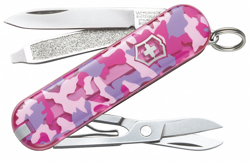 MULTI-TOOL KNIFE,3 TOOL,7 FUNCT,PINKCAMO