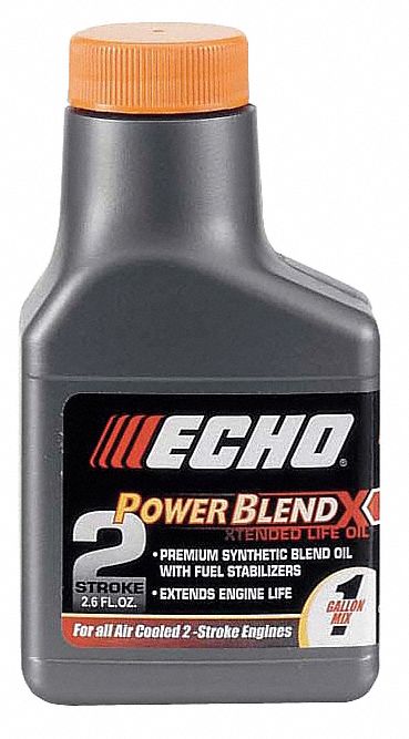 ECHO 2Cycle Oil,2.6 oz.,1 gal. Mix,PK6 45J3736450001E Grainger