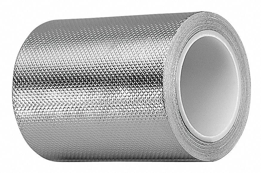 3M Tape Backing Material Aluminum, Number of Adhesive Sides 1, Embossed Foil Tape 45J7421267