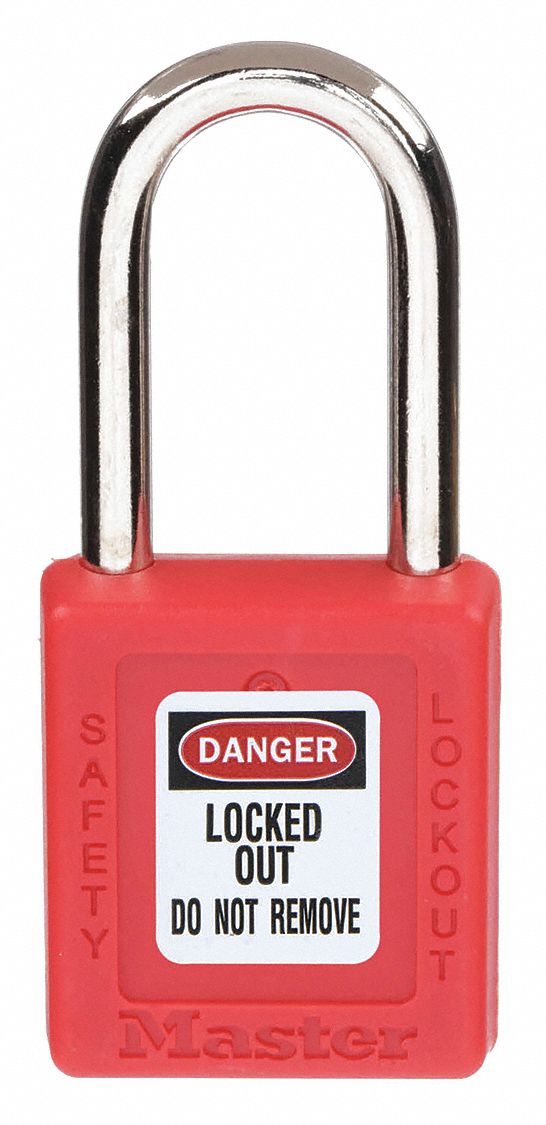 MASTER LOCK, Keyed Alike, Thermoplastic, Lockout Padlock - 45JC72