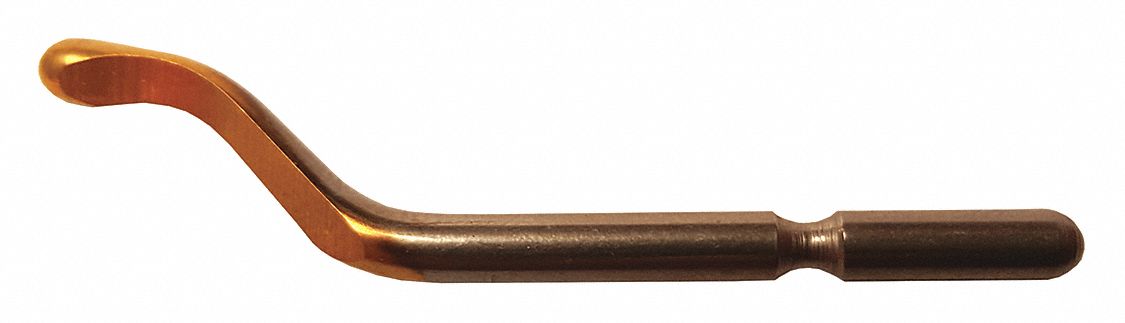 Deburring Replacement Blade: E200P, TiN-Coated High-Speed Steel, Right Hand/Left Hand