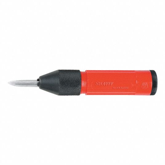 SHAVIV Deburring Tool Set: Plastic/Steel, HC5