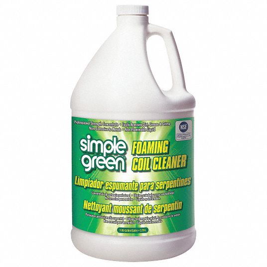 Simple Green Liquid Condenser Or Evaporator Cleaner 1 Gal Clear Color 1 Ea 45je32 0110000404001 Grainger