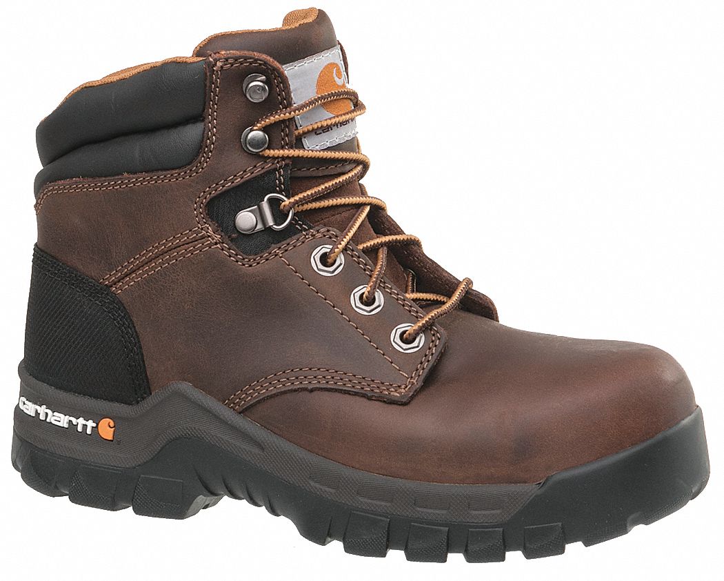 CARHARTT 5"H Women's Work Boots, Composite Toe Type, Brown, Size 11M/W